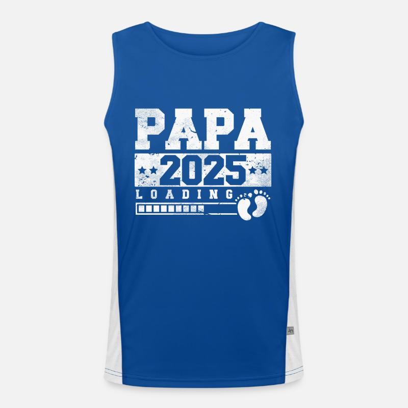 Papa 2025 loading Funktionelles Kontrast-Tank Top für Männer 