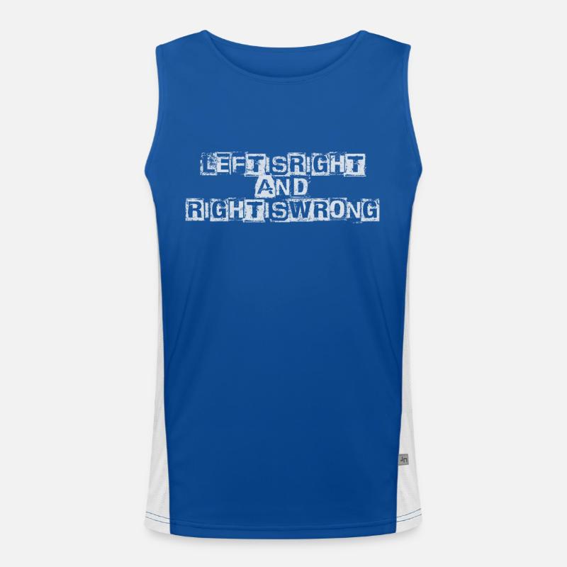 Left is right Men's Functional Contrast Tank Top 