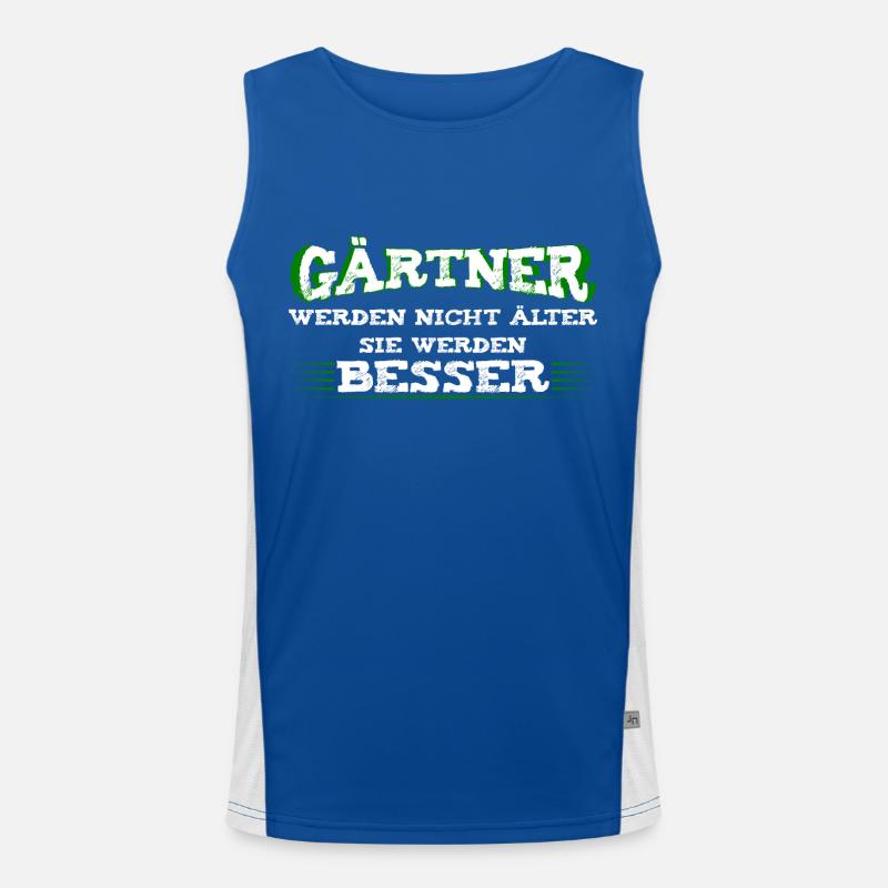 Gärtner werden nur besser Funktionelles Kontrast-Tank Top für Männer 