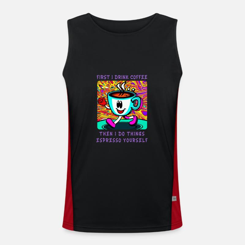 Caffeine Fix Men's Functional Contrast Tank Top 