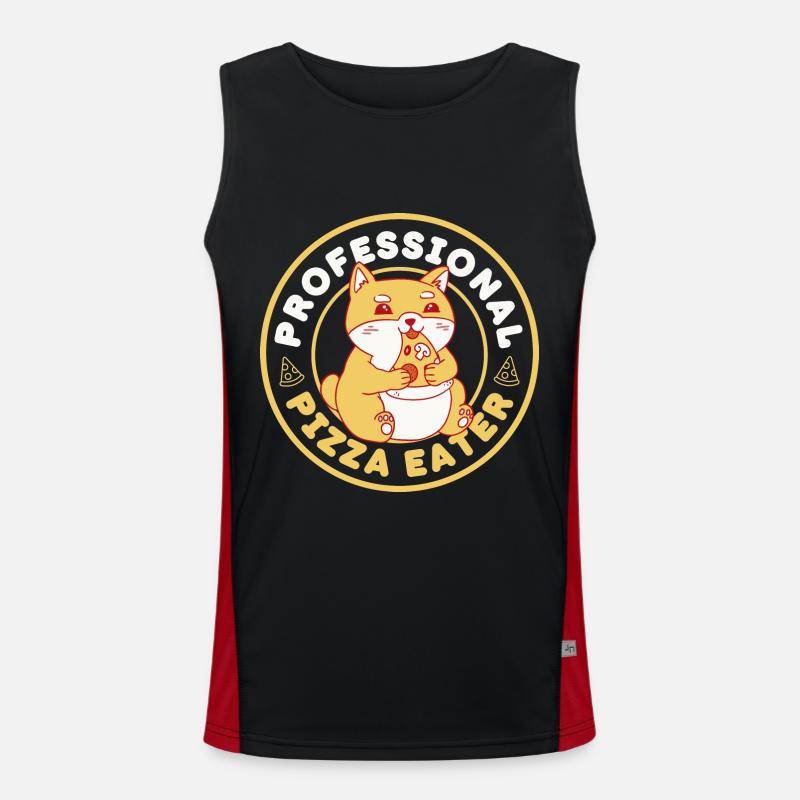 Professional Pizza Eater Men's Functional Contrast Tank Top 