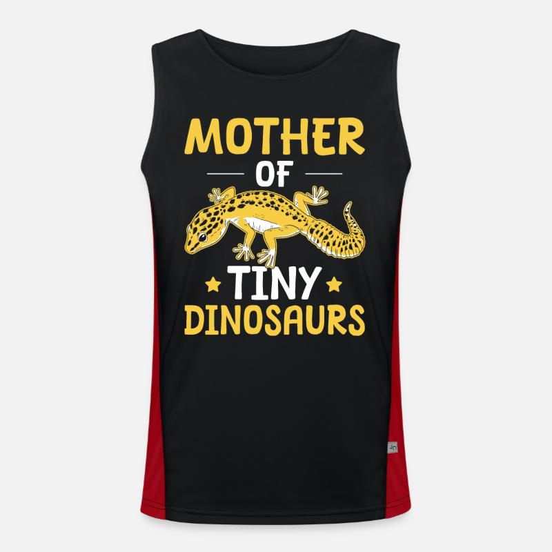 Kronengecko Crested Gecko Doppelfingergecko Funktionelles Kontrast-Tank Top für Männer 