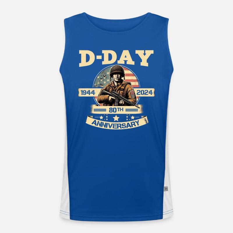 D-DAY 80 th ANNIVERSARY Men's Functional Contrast Tank Top 