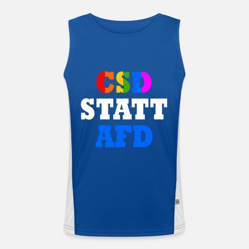 Csd statt afd Funktionelles Kontrast-Tank Top für Männer 