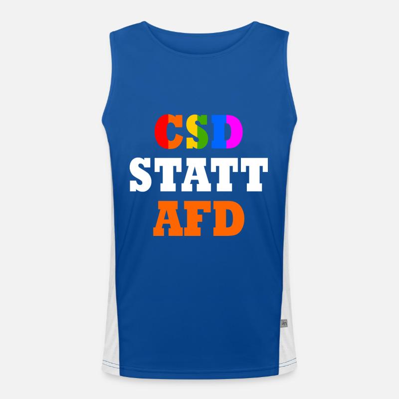 Csd statt afd Funktionelles Kontrast-Tank Top für Männer 