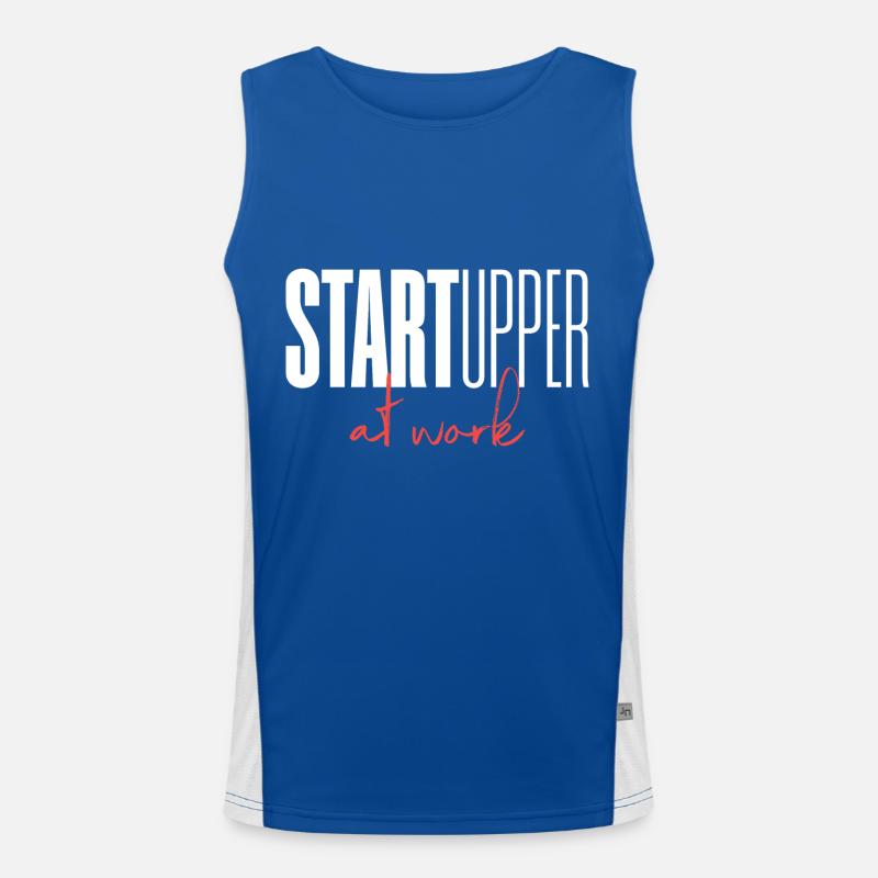 Startupper Startup at work Men's Functional Contrast Tank Top 