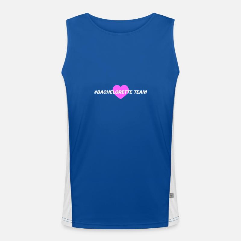 Bachelorette Team Heart Men's Functional Contrast Tank Top 