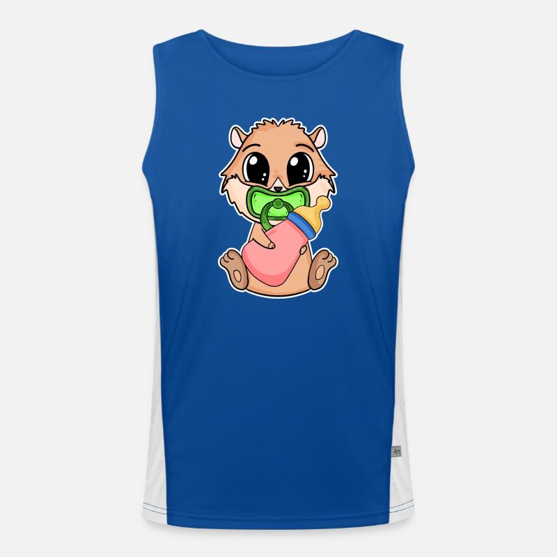 Bébé domestique cochon d’Inde Motif cochon d’Inde Débardeur respirant contrasté Homme 