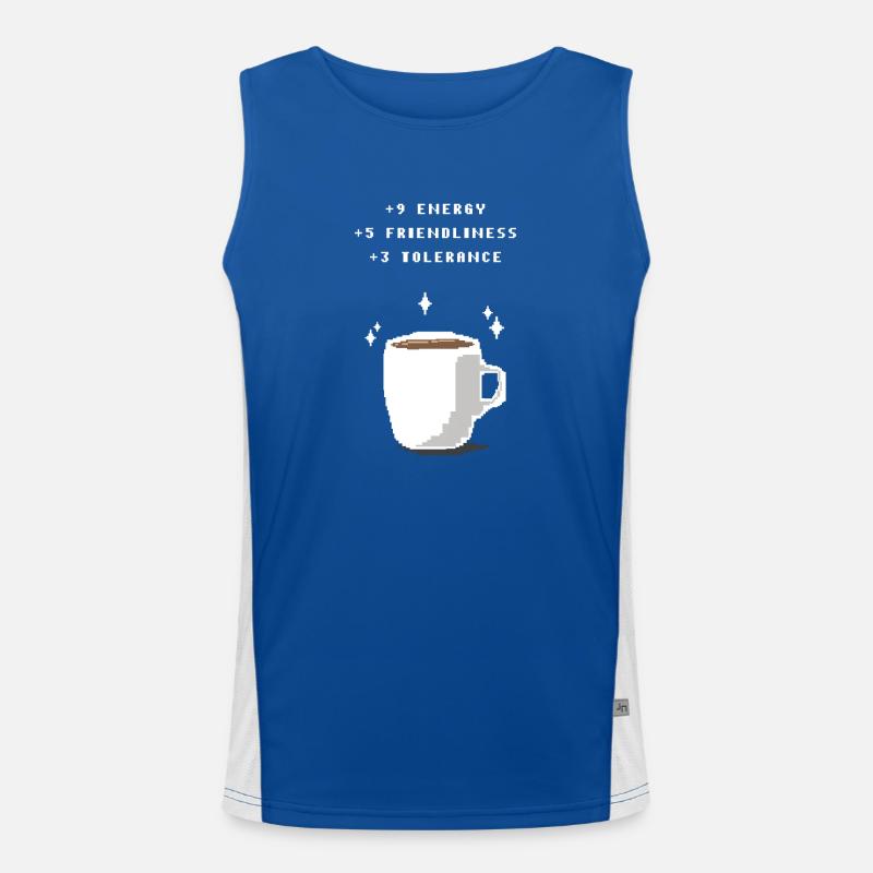 Coffee boost Funktionelles Kontrast-Tank Top für Männer 