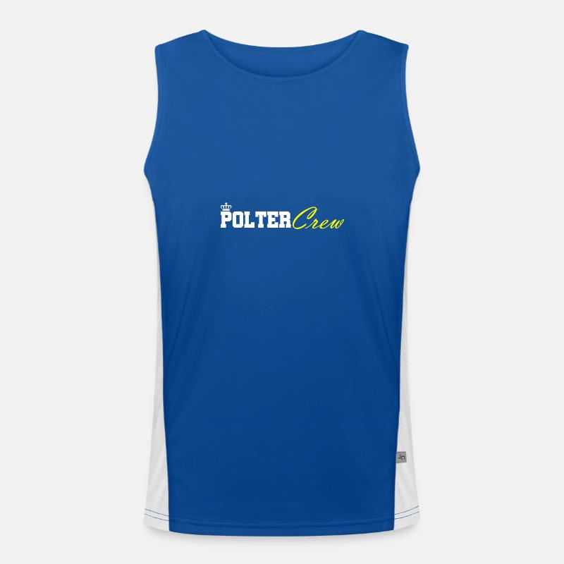 Polter Crew Engagement Wedding Men's Functional Contrast Tank Top 