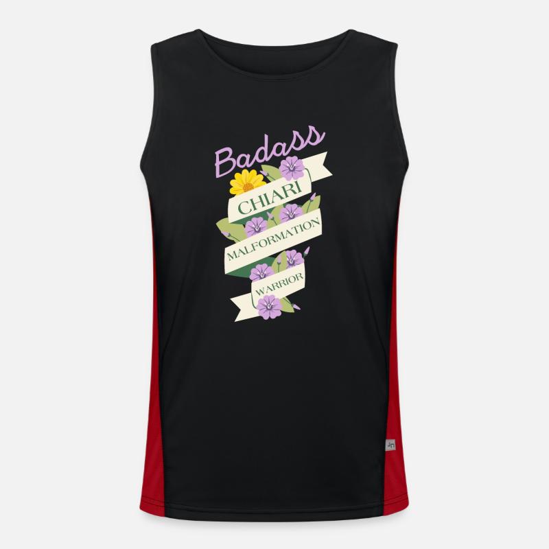 Arnold Chiari Malformation Warrior Bewusstsein Funktionelles Kontrast-Tank Top für Männer 
