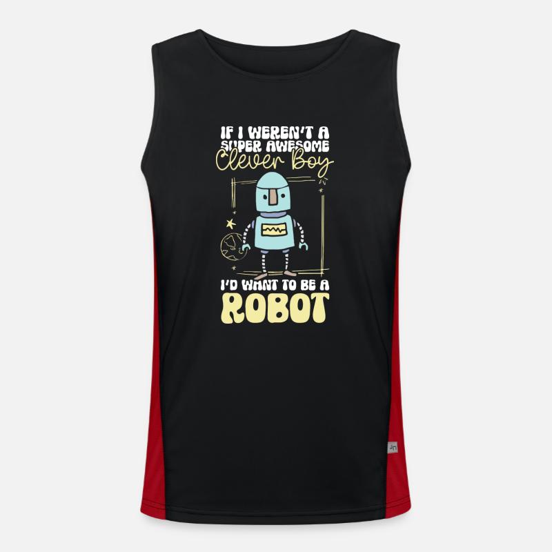 Android Mechanics Robotics Technician Men's Functional Contrast Tank Top 