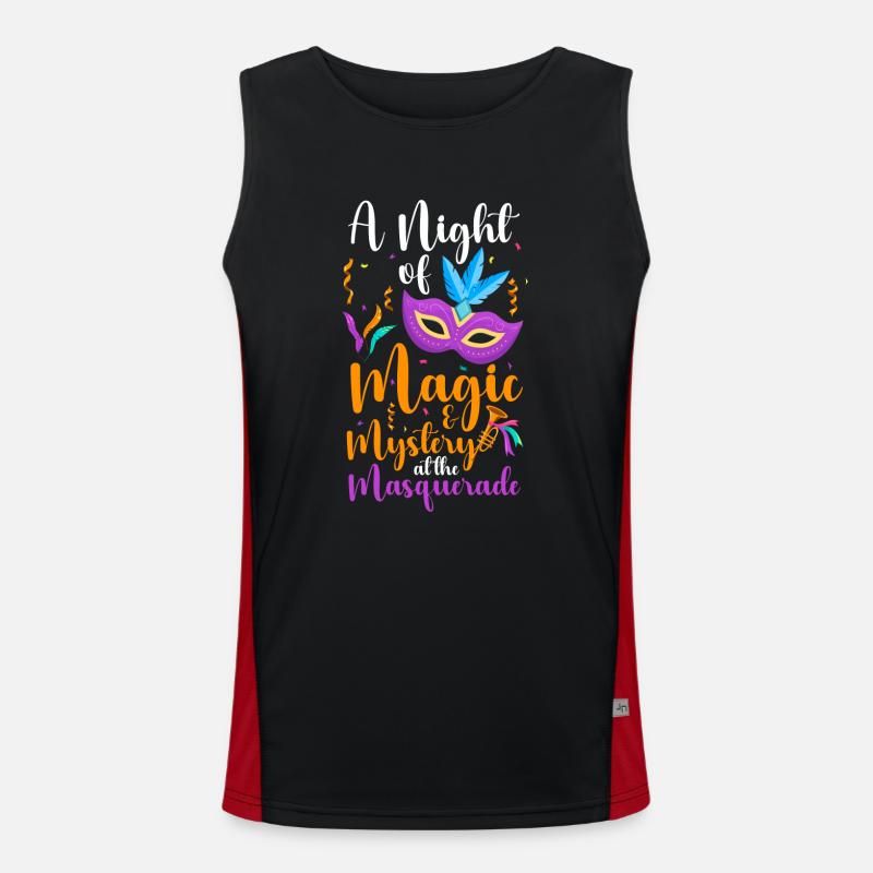 Festival de mascarade Second Face Débardeur respirant contrasté Homme 