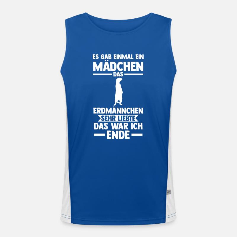 Erdmännchen Funktionelles Kontrast-Tank Top für Männer 