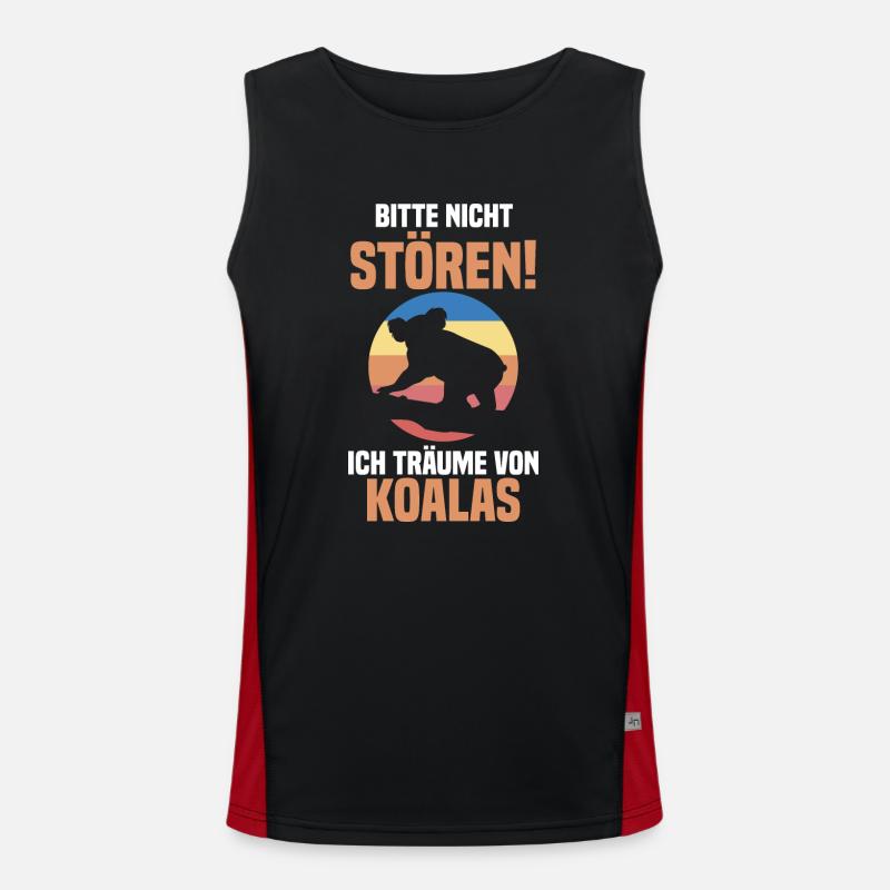 Koalabär Koala Funktionelles Kontrast-Tank Top für Männer 
