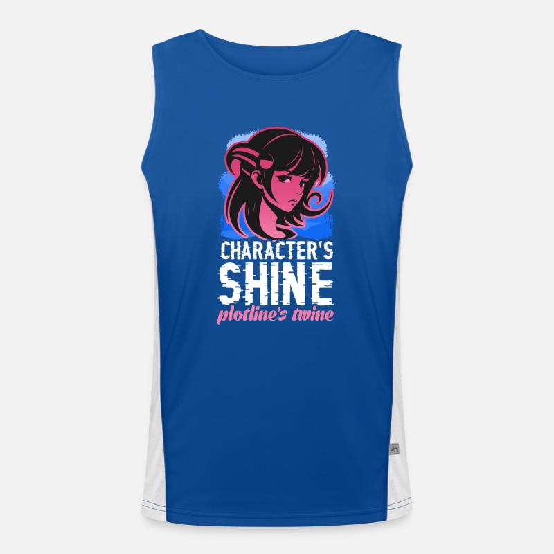 Character´s Shine plotline´s twine Funktionelles Kontrast-Tank Top für Männer 