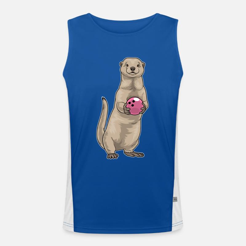 Otter Bowling Boule de bowling Débardeur respirant contrasté Homme 