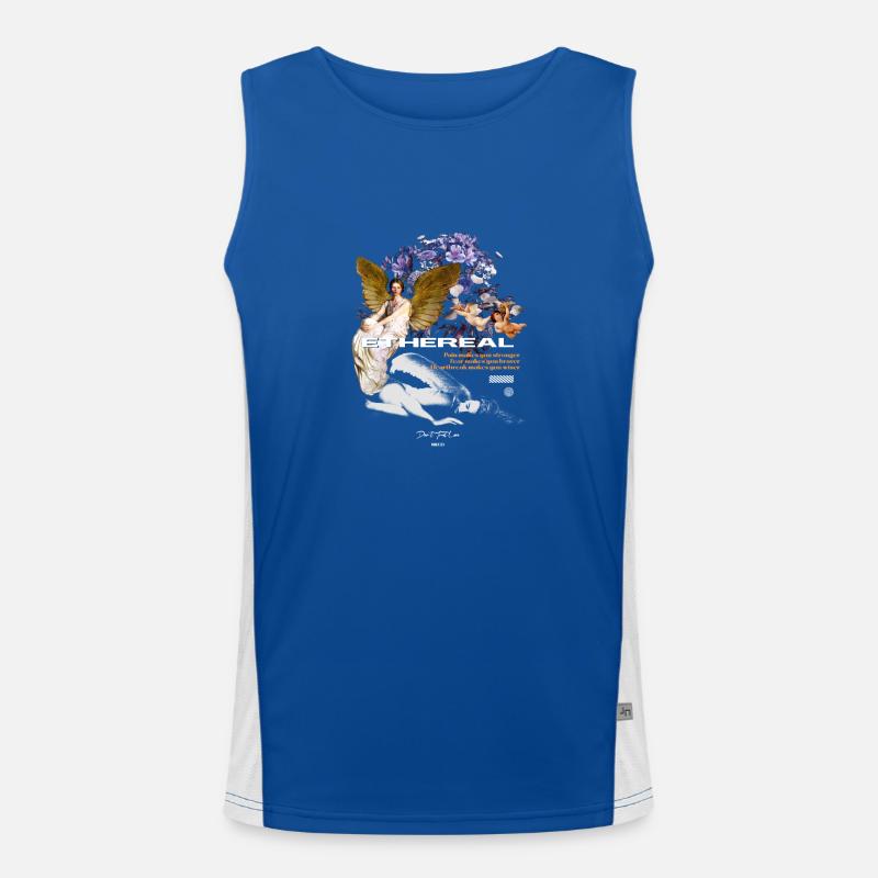 Ethereal/Ästhetik Funktionelles Kontrast-Tank Top für Männer 