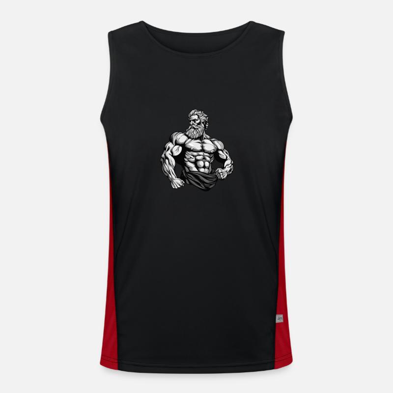 Muscles Bodybuilder Workout Gym Men's Functional Contrast Tank Top 