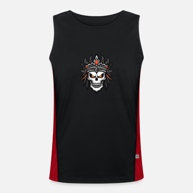 Chief Apache Dead Indian Men's Functional Contrast Tank Top 