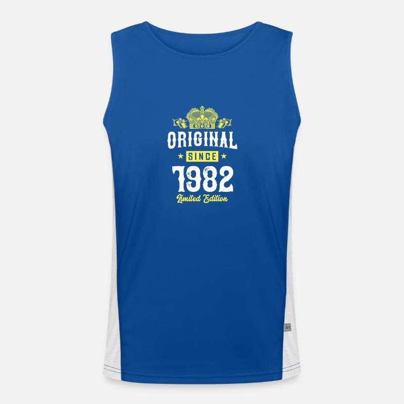 1982 limited edition Funktionelles Kontrast-Tank Top für Männer 