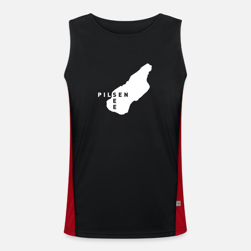 Pilsensee Original Funktionelles Kontrast-Tank Top für Männer 