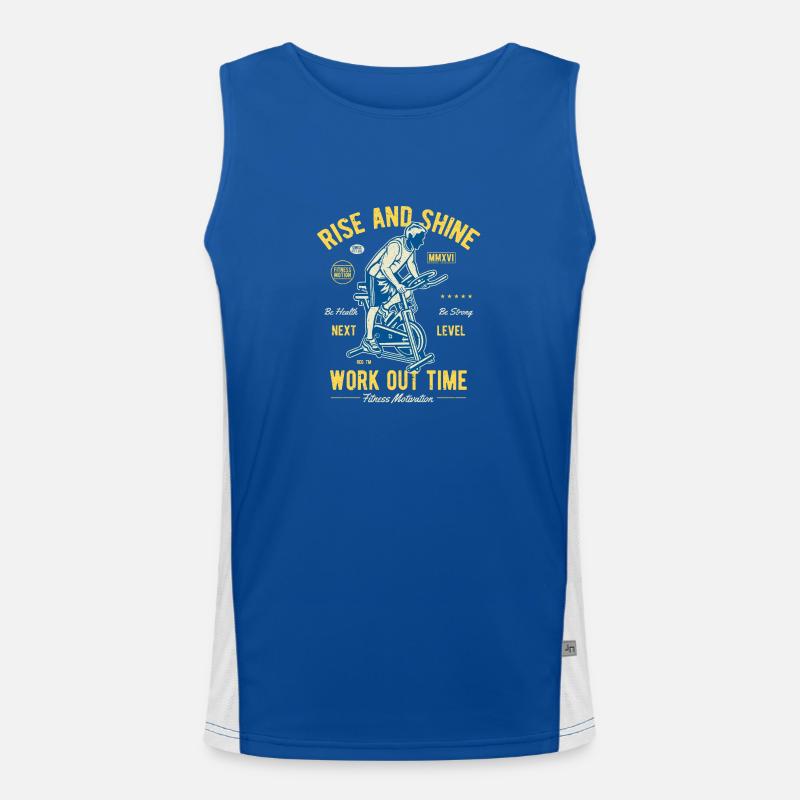 Work out time Men's Functional Contrast Tank Top 