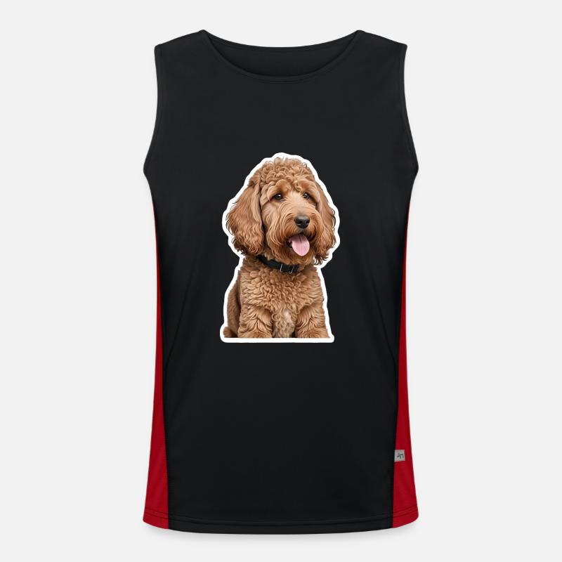 Pudel Funktionelles Kontrast-Tank Top für Männer 