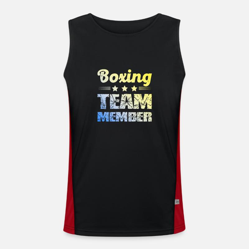 Boxing Team Funktionelles Kontrast-Tank Top für Männer 