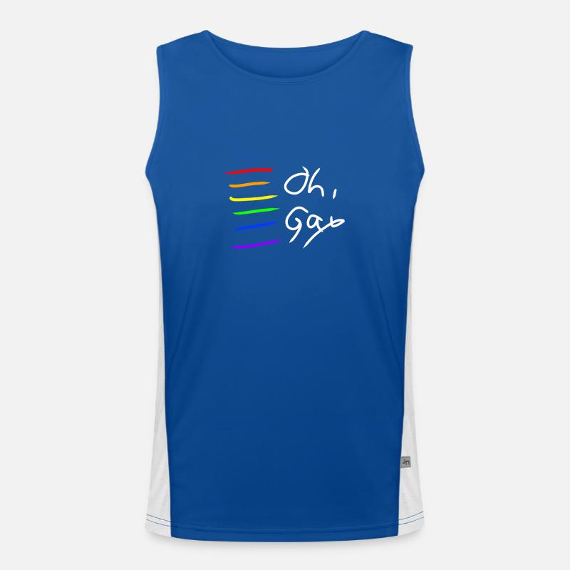 Pride Kleider Funktionelles Kontrast-Tank Top für Männer 