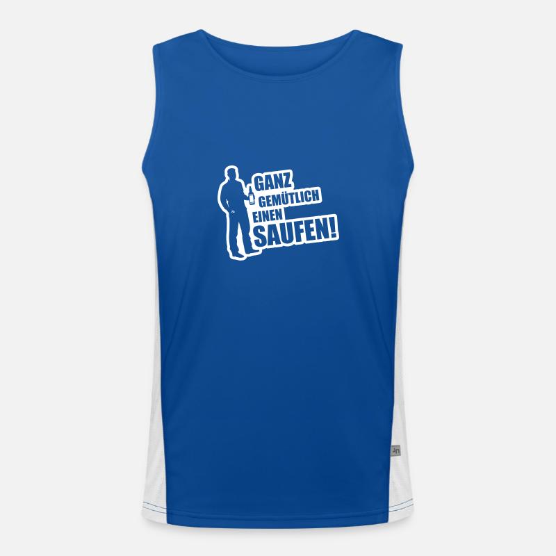 Cozy drinking after work Men's Functional Contrast Tank Top 