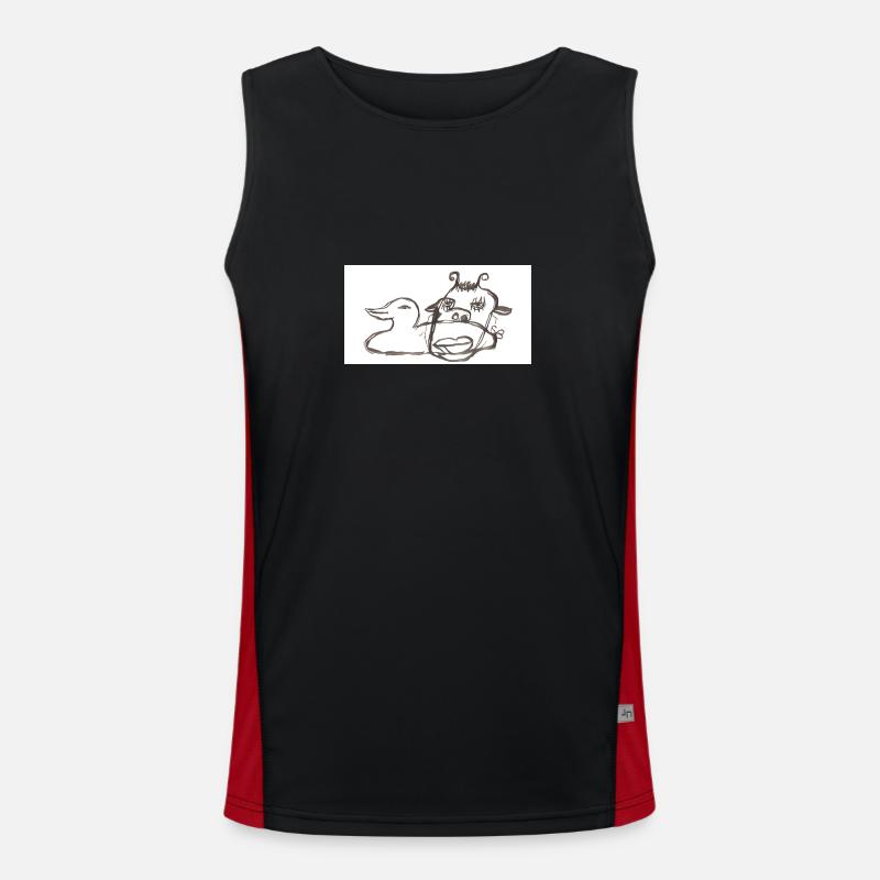Das Eine im Anderen Funktionelles Kontrast-Tank Top für Männer 