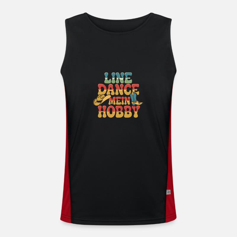 Line dancing my hobby Men's Functional Contrast Tank Top 