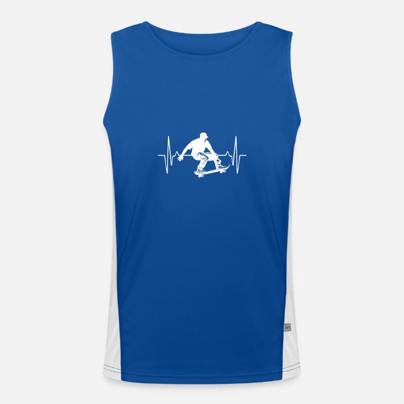 Skateboarding Man Pulse Skateboard Men's Functional Contrast Tank Top 