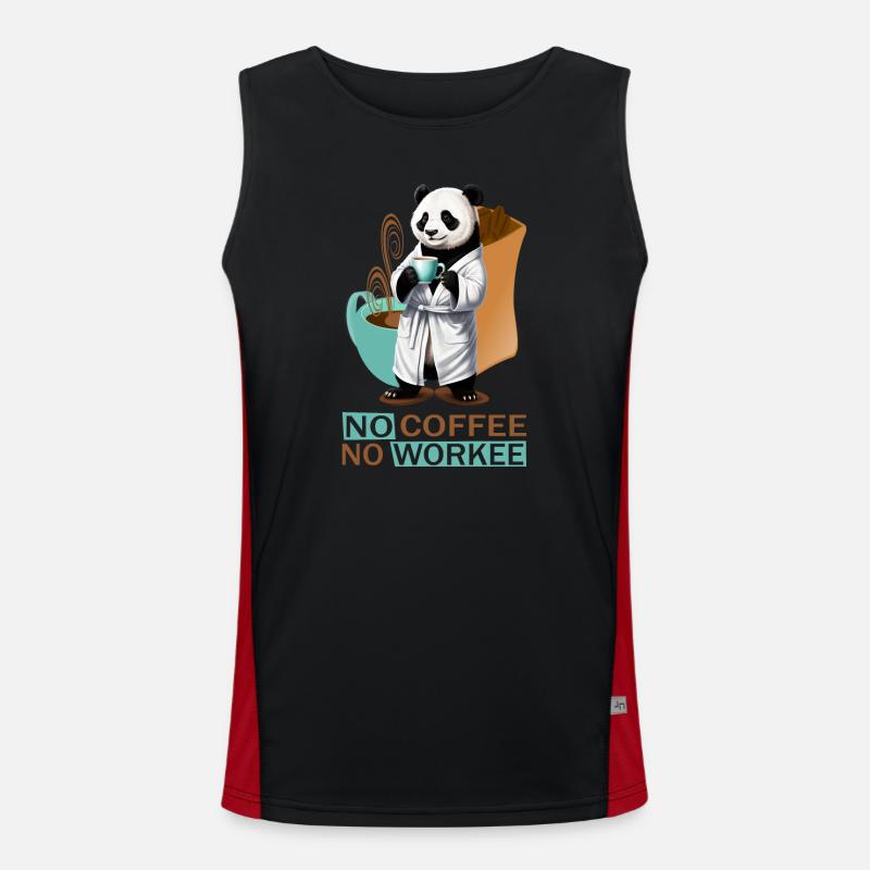 Panda avec peignoir Débardeur respirant contrasté Homme 
