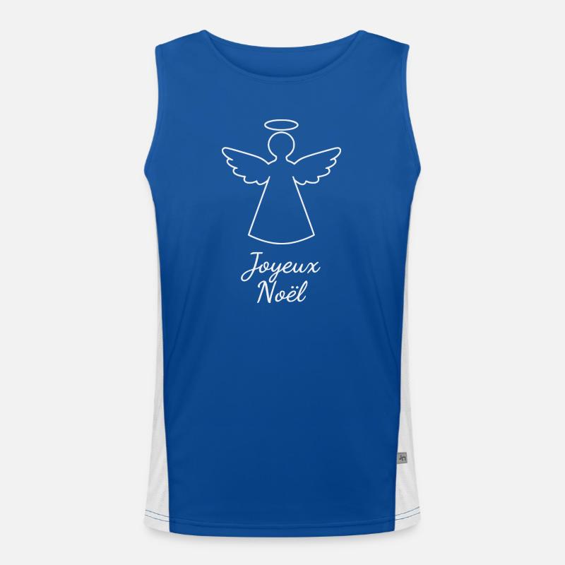 Joyeux Noël Engel, design de Noël doux. Noël Débardeur respirant contrasté Homme 