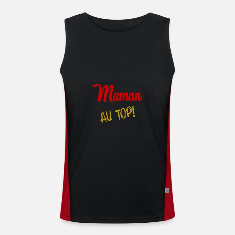MUTTERTAG Funktionelles Kontrast-Tank Top für Männer 