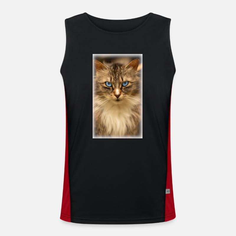 Cat Men's Functional Contrast Tank Top 