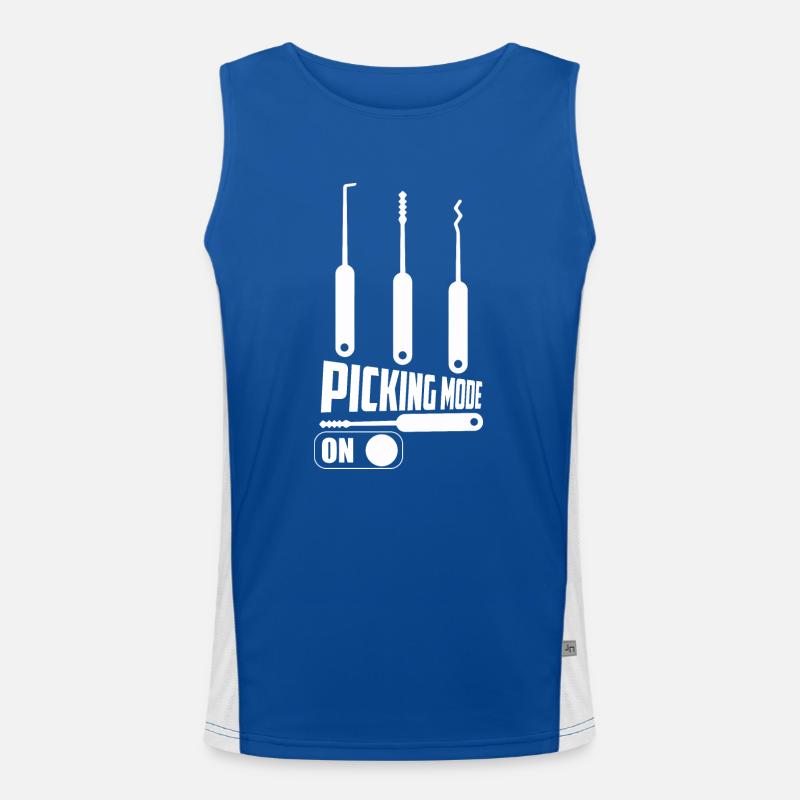 Picking Mode On Lockpicker Locksmith Funktionelles Kontrast-Tank Top für Männer 