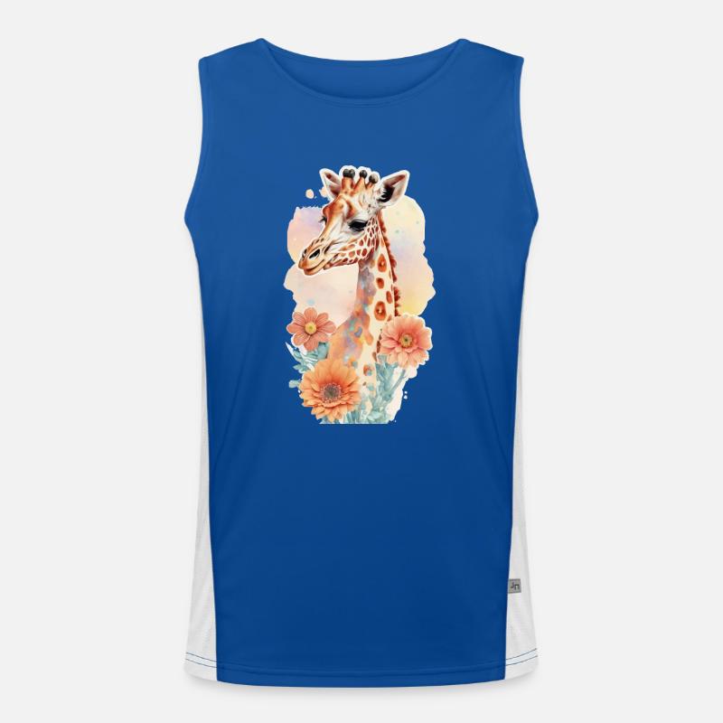 Giraffe Men's Functional Contrast Tank Top 