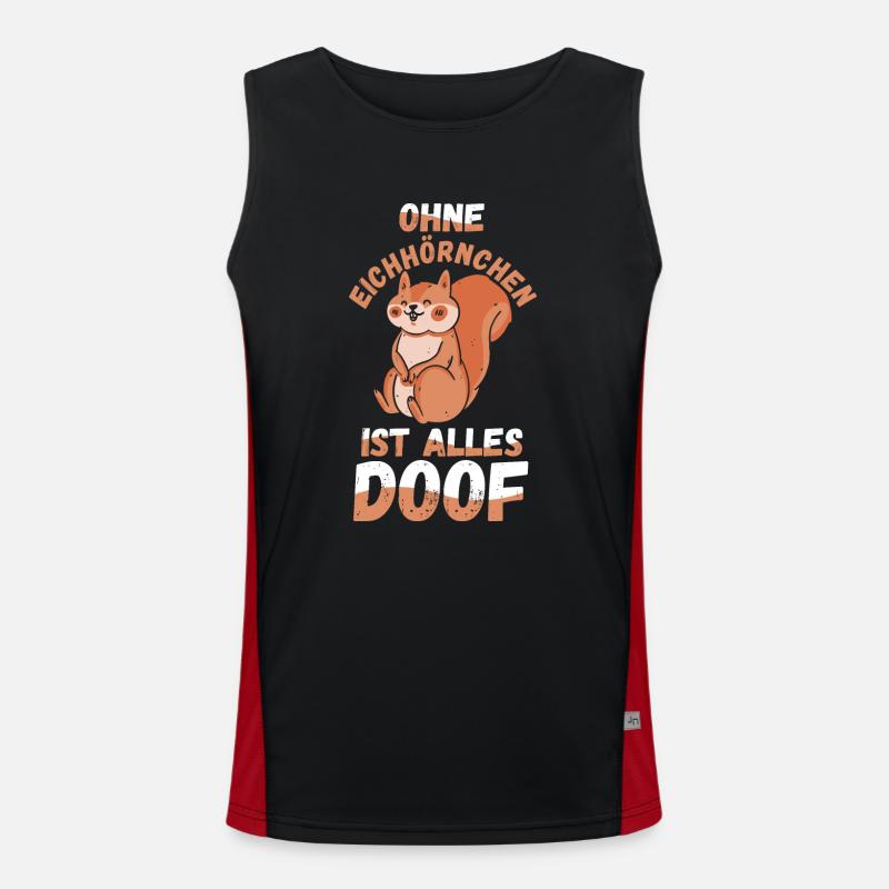 Eichhörnchen Funktionelles Kontrast-Tank Top für Männer 