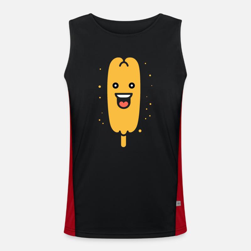 Mais Hundefutter Funktionelles Kontrast-Tank Top für Männer 