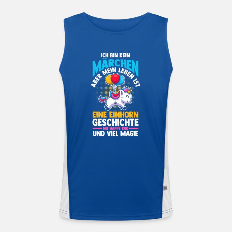 Einhorn Funktionelles Kontrast-Tank Top für Männer 