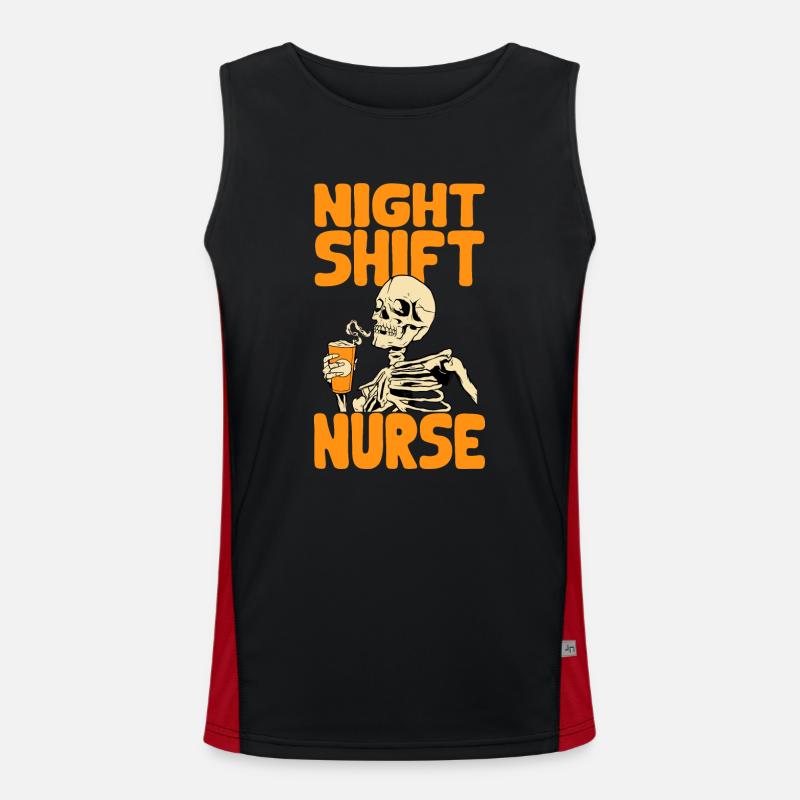 Night Shift Nurse Men's Functional Contrast Tank Top 