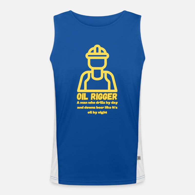 Öl-Rigger Bohrer Funktionelles Kontrast-Tank Top für Männer 