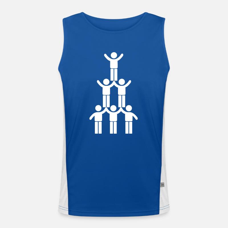 Teamwork Funktionelles Kontrast-Tank Top für Männer 