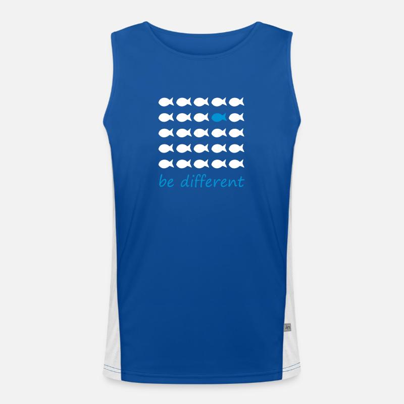 Be different Men's Functional Contrast Tank Top 
