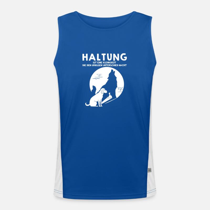 Attitude - makes a big difference Men's Functional Contrast Tank Top 