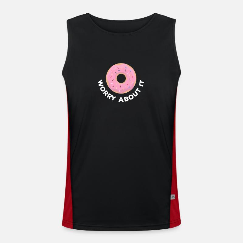 Donuts sorgen sich darum Funktionelles Kontrast-Tank Top für Männer 
