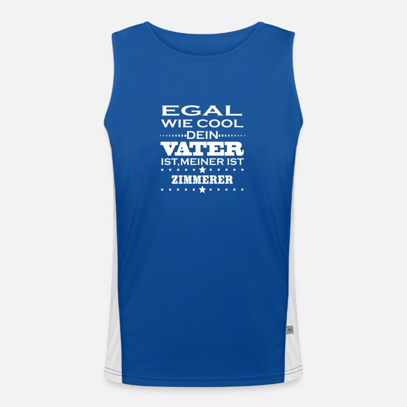 Egal cool vater ZIMMERER Funktionelles Kontrast-Tank Top für Männer 